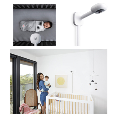 Smart Baby Monitor Wall Mount Nanit Plus Camera HD Video & Audio With Night Vision Sleep Tracking