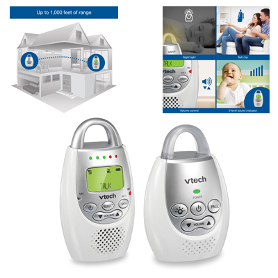 VTech DM221 Audio Babies Monitor With DECT 6.0 Digital Technology